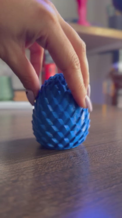 🐉 Huevo de Dragón Antiestrés Expandible – Impreso en 3D