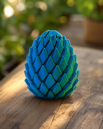 🐉 Huevo de Dragón Antiestrés Expandible – Impreso en 3D